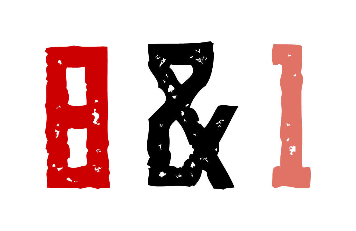 Logo 8&1 déclinaison Couleur et noir